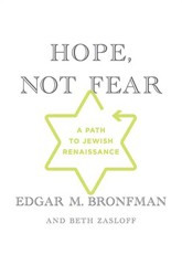 Cover of Hope, Not Fear: A Path to Jewish Renaissance