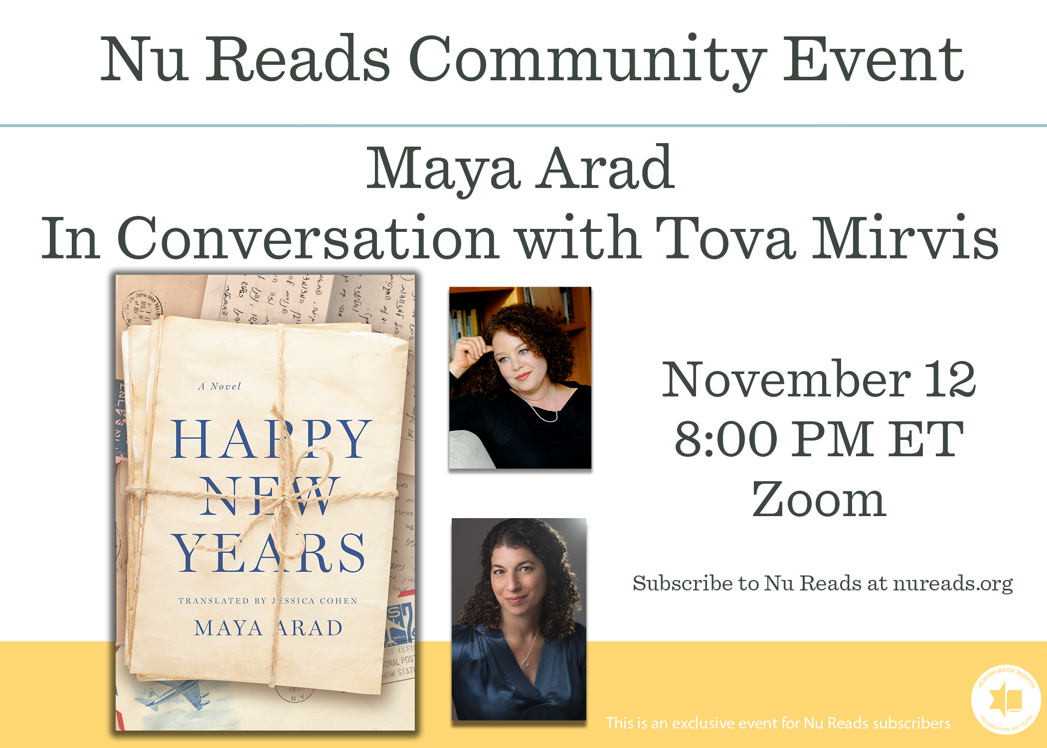 Maya Arad with Tova Mirvis