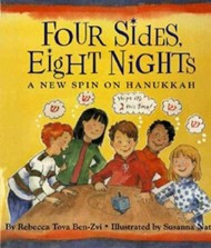 Cover of Four Sides, Eight Nights: A New Spin on Hanukkah