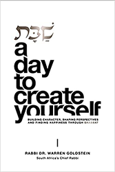 Cover of Shabbos: A Day to Create Yourself: Building Character, Shaping Perspectives, and Finding Happiness throughout Shabbat